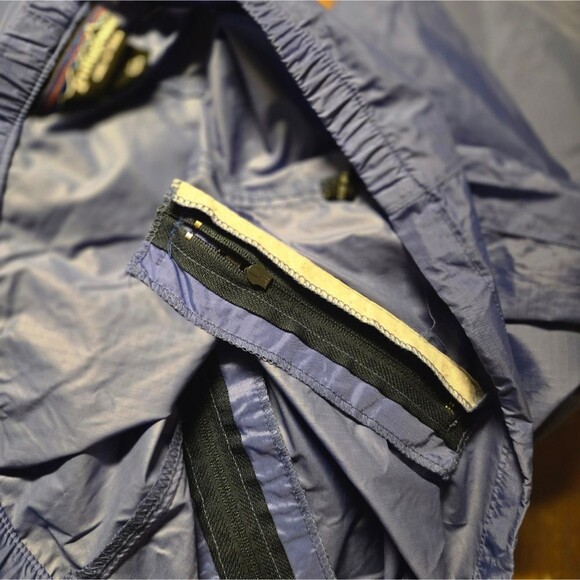 Patagonia Pants Adult Blue Track Parachute Windbreaker size XS made in Korea - Picture 5 of 12